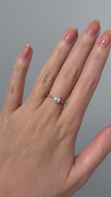 Petite Pearl Oval Ring - PRMAL