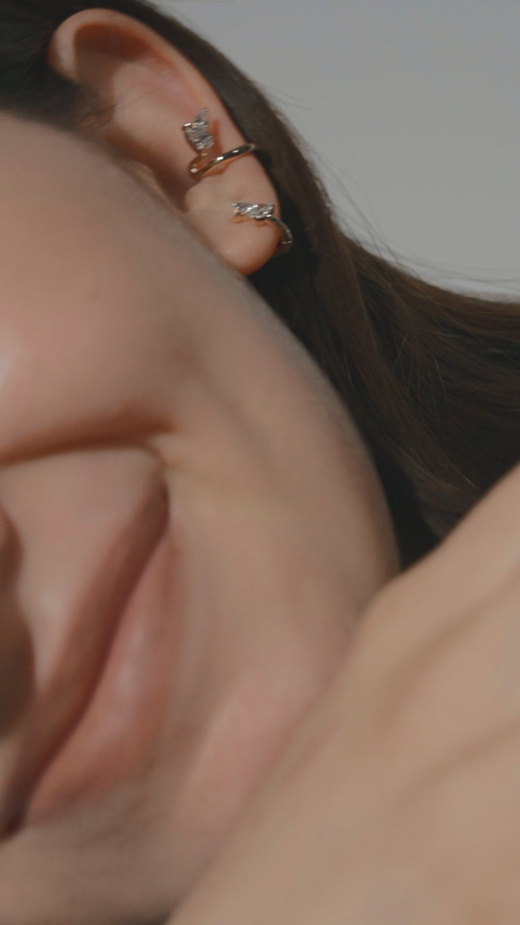 Duo Pear Peek Ear Cuff - PRMAL
