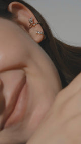 Duo Pear Peek Ear Cuff - PRMAL
