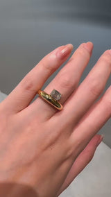 1ct Emerald Dome Ring [Bridal Edition] - PRMAL