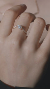 Pearl Wave Ring - PRMAL