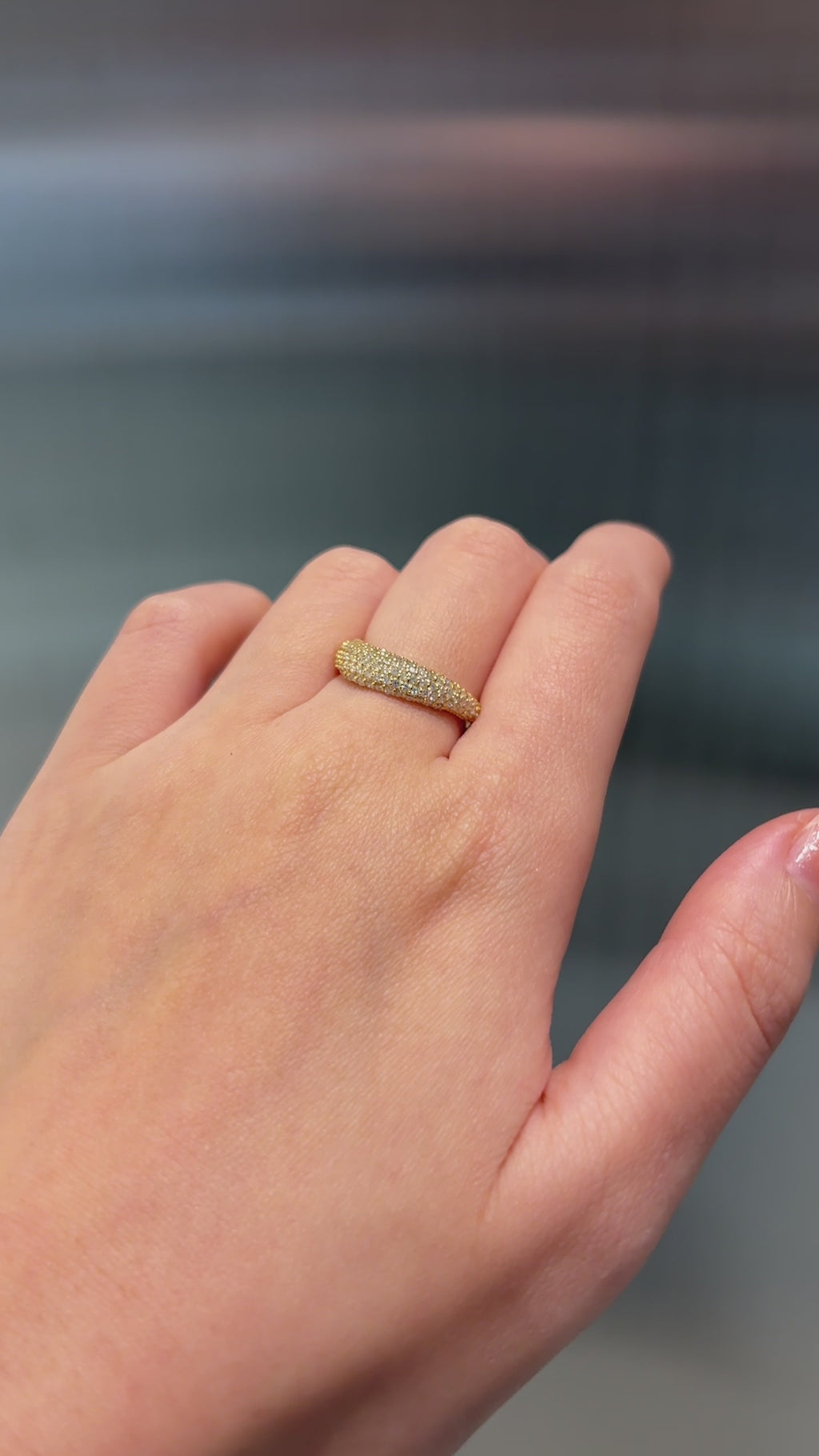 Pave Wave Dome Ring - PRMAL