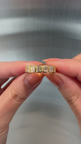 Emerald Half Eternity Ring - PRMAL