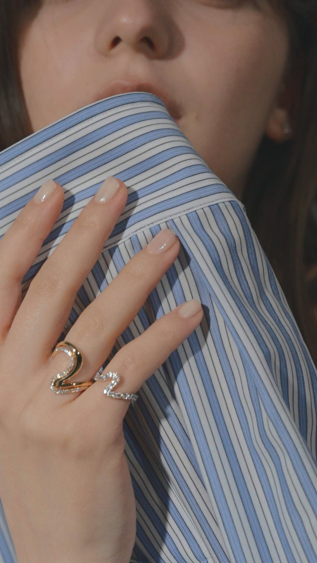 Sync Wave Pinky Ring - PRMAL