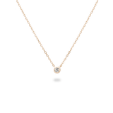 0.05ct Bezel Diamond Necklace - PRMAL