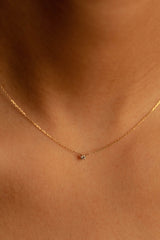 0.05ct Solitaire Diamond Necklace - PRMAL