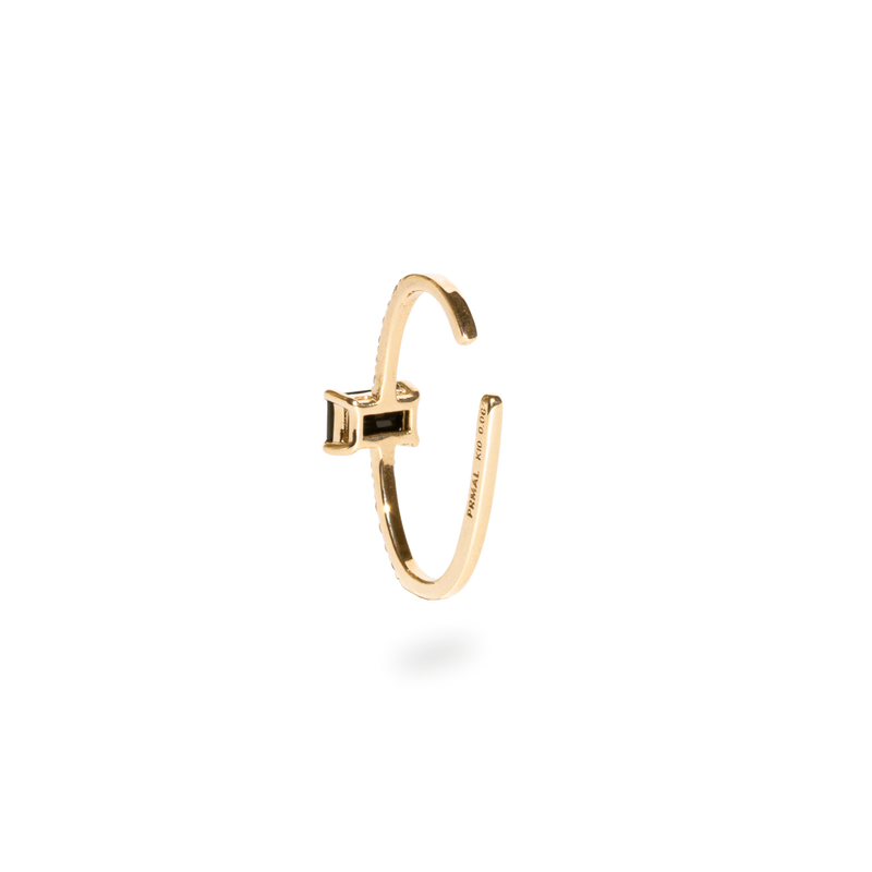 Mixture Bar Ear Cuff [Onyx] - PRMAL
