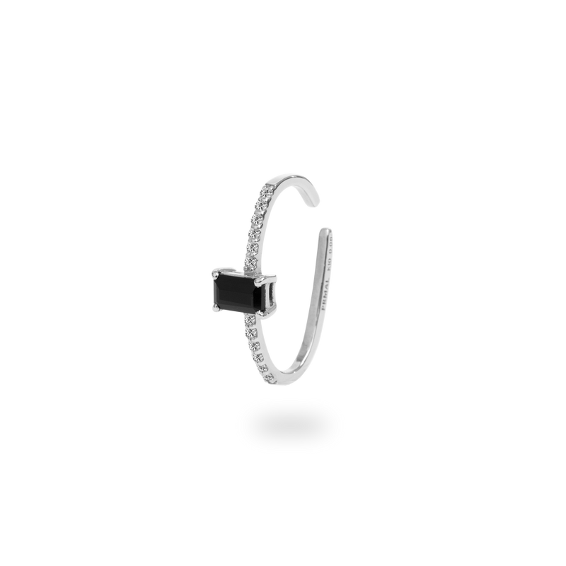 Mixture Bar Ear Cuff [Onyx] - PRMAL
