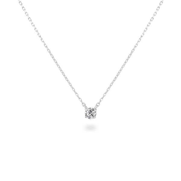 0.1ct Solitaire Diamond Necklace - PRMAL