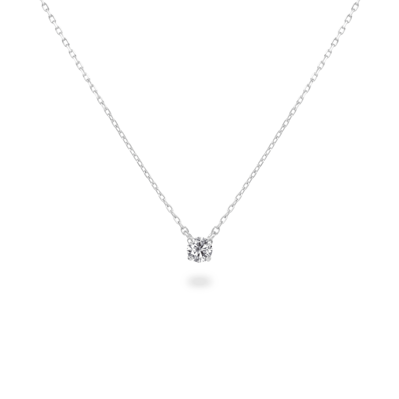 0.1ct Solitaire Diamond Necklace | PRMAL