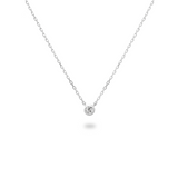 0.05ct Bezel Diamond Necklace - PRMAL