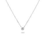 0.1ct Bezel Diamond Necklace - PRMAL