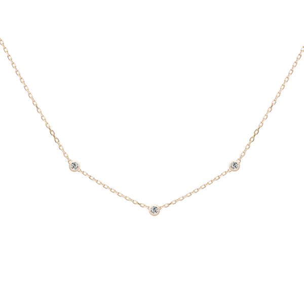 Bezel Station Necklace - PRMAL