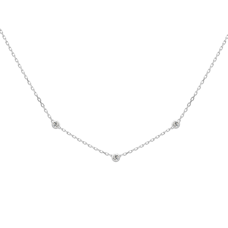 Bezel Station Necklace - PRMAL