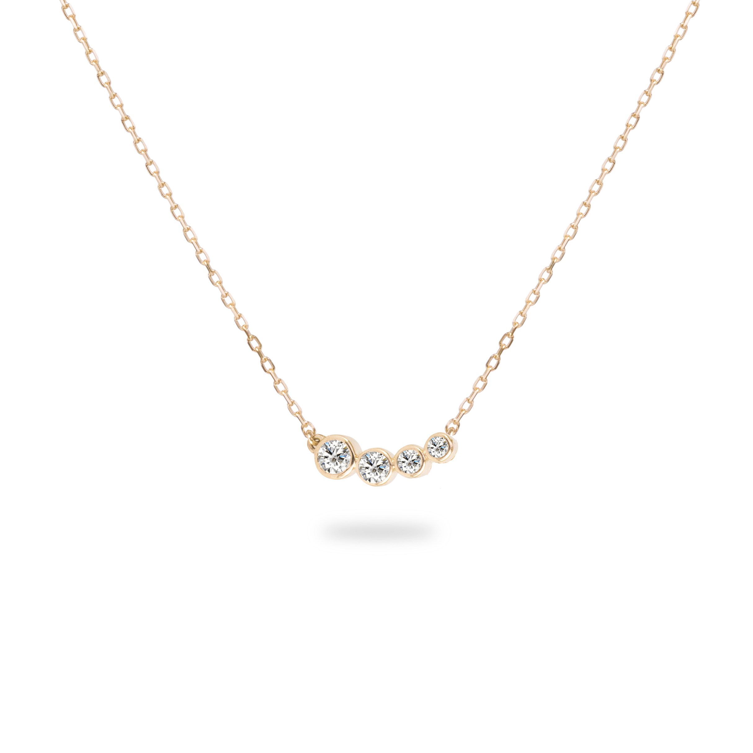 0.57CT T.W. Diamonds Pendant in 14K Yellow Gold - Acrodia