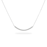 Pave Long Curve Necklace - PRMAL