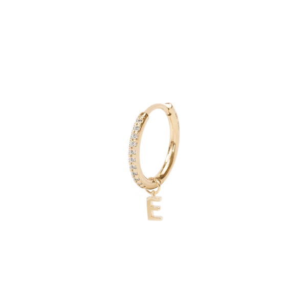 Letter Hoop Charm - PRMAL