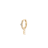 Letter Hoop Charm - PRMAL