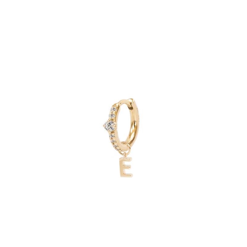 Letter Hoop Charm - PRMAL