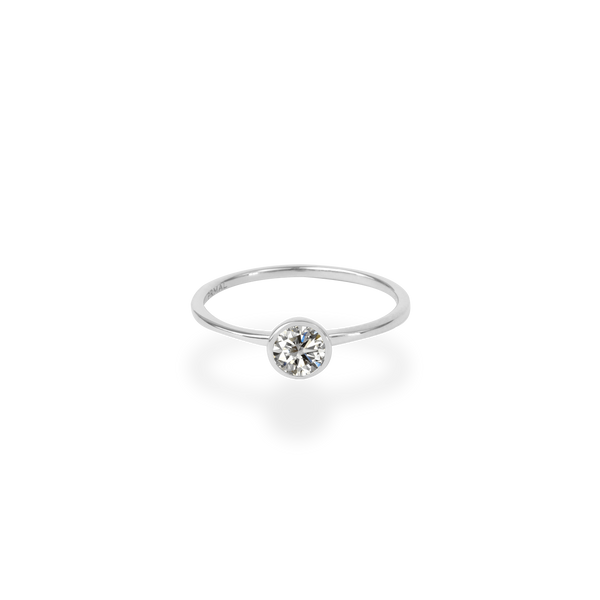 0.3ct Bezel Diamond Ring - PRMAL