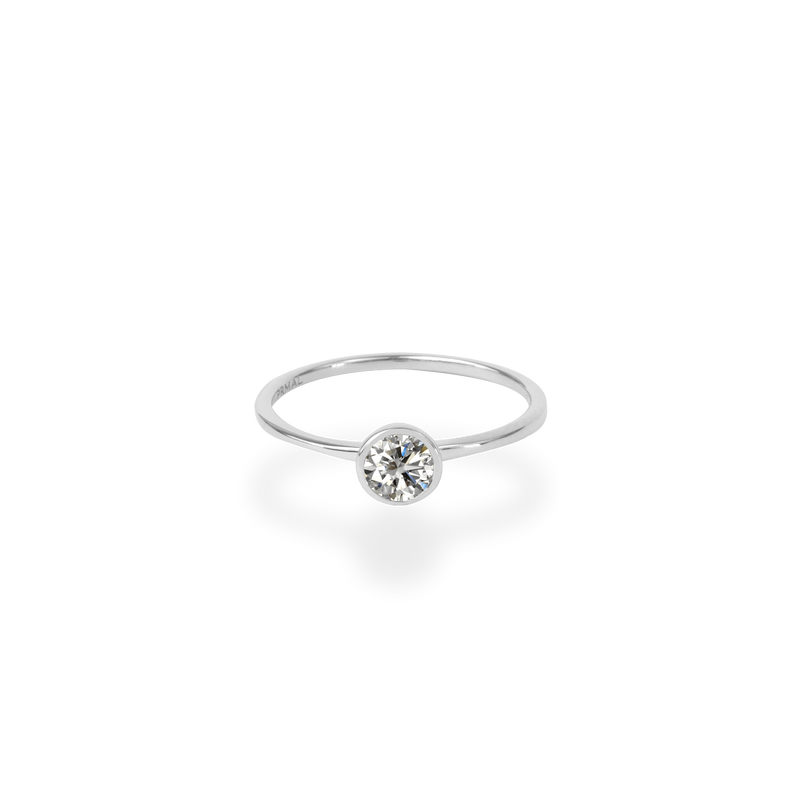 0.3ct Bezel Diamond Ring - PRMAL
