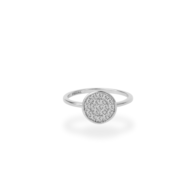 Pave Disk Ring - PRMAL