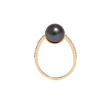 Black Pearl Oval Ring