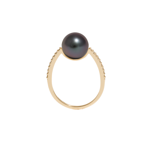 Black Pearl Oval Ring - PRMAL