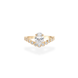 Bubble 1ct Oval Wave Ring [Bridal Edition] - PRMAL