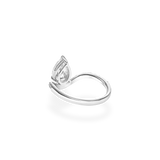 1ct Pear Wave Ring [Bridal Edition] - PRMAL