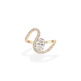 Massive 1ct Oval Wave Ring [Bridal Edition] - PRMAL