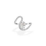 Massive 1ct Oval Wave Ring [Bridal Edition] - PRMAL