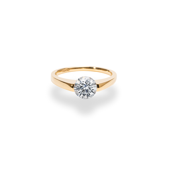 Facet 1ct Round Ring [Bridal Edition] - PRMAL