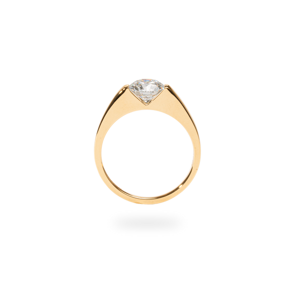 Facet 1ct Round Ring [Bridal Edition] - PRMAL