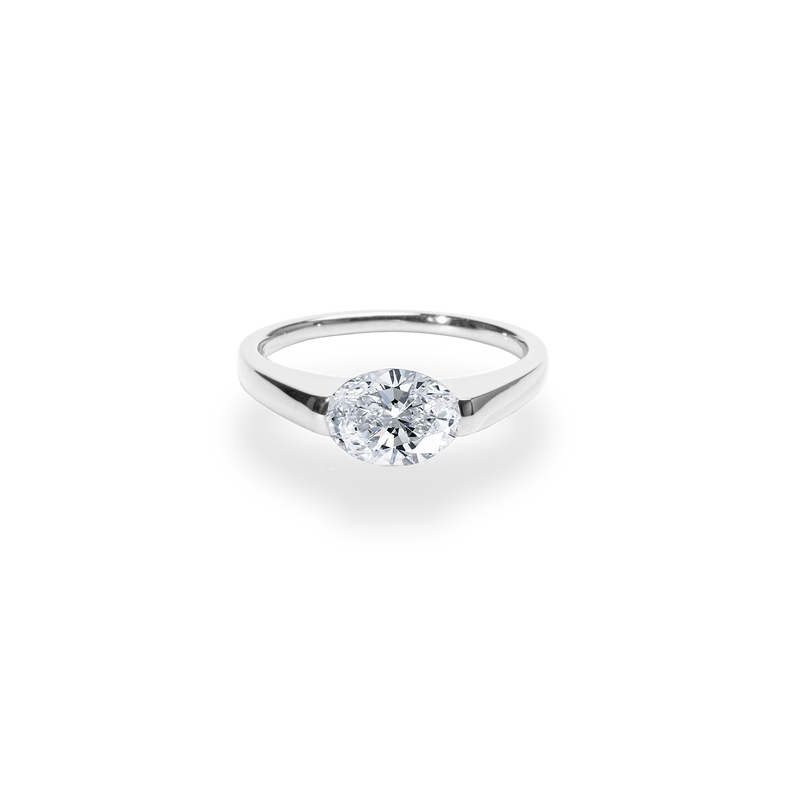 Facet 1ct Oval Ring [Bridal Edition] - PRMAL