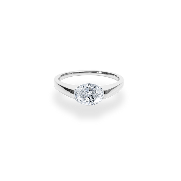 Facet 1ct Oval Ring | PT
