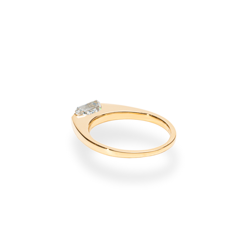Facet 1ct Emerald Ring [Bridal Edition] - PRMAL