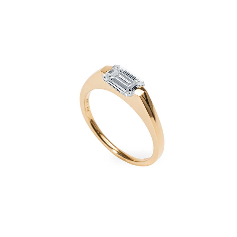 Facet 1ct Emerald Ring [Bridal Edition] - PRMAL