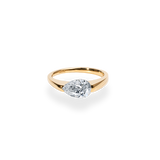 Facet 1ct Pear Ring [Bridal Edition] - PRMAL