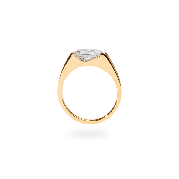 Facet 1ct Pear Ring [Bridal Edition] - PRMAL