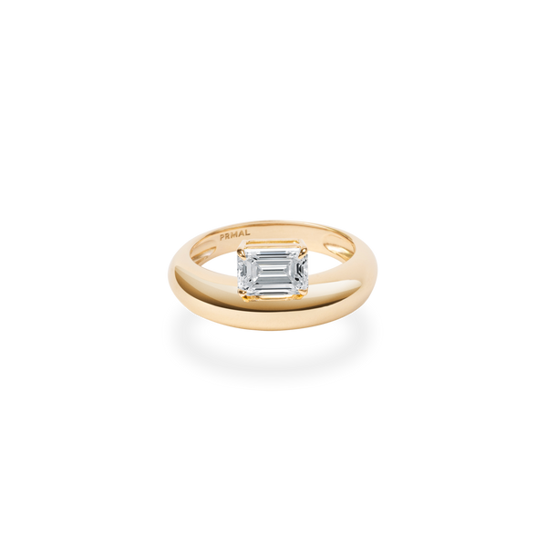 1ct Emerald Dome Ring [Bridal Edition] - PRMAL