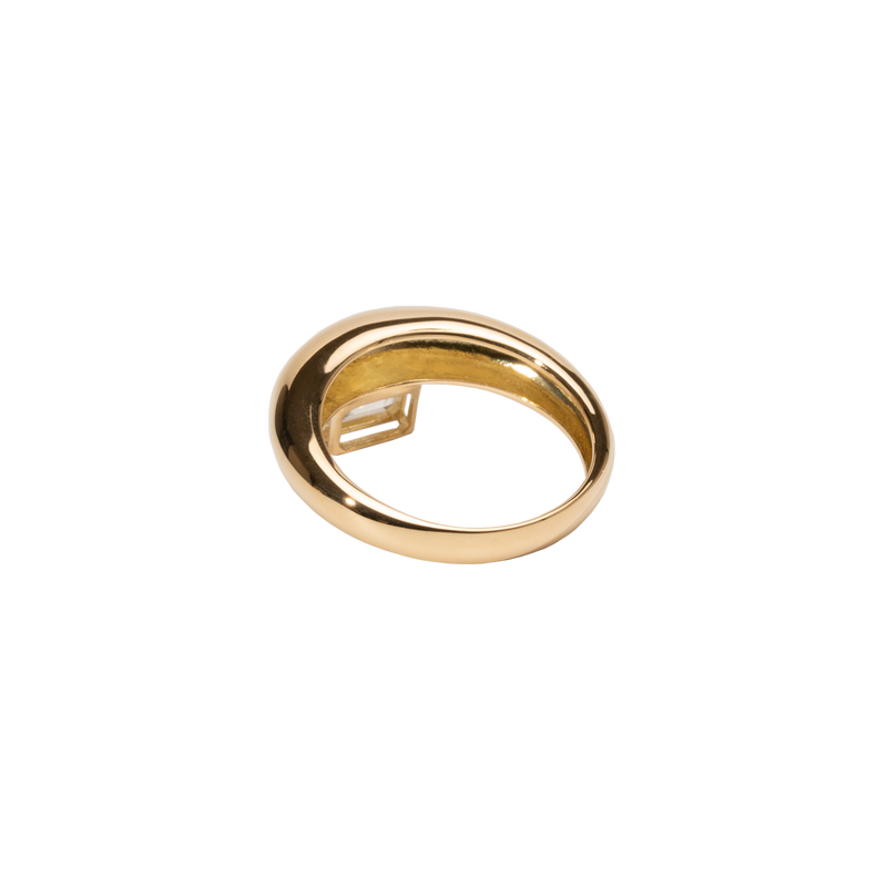 1ct Emerald Dome Ring [Bridal Edition] - PRMAL