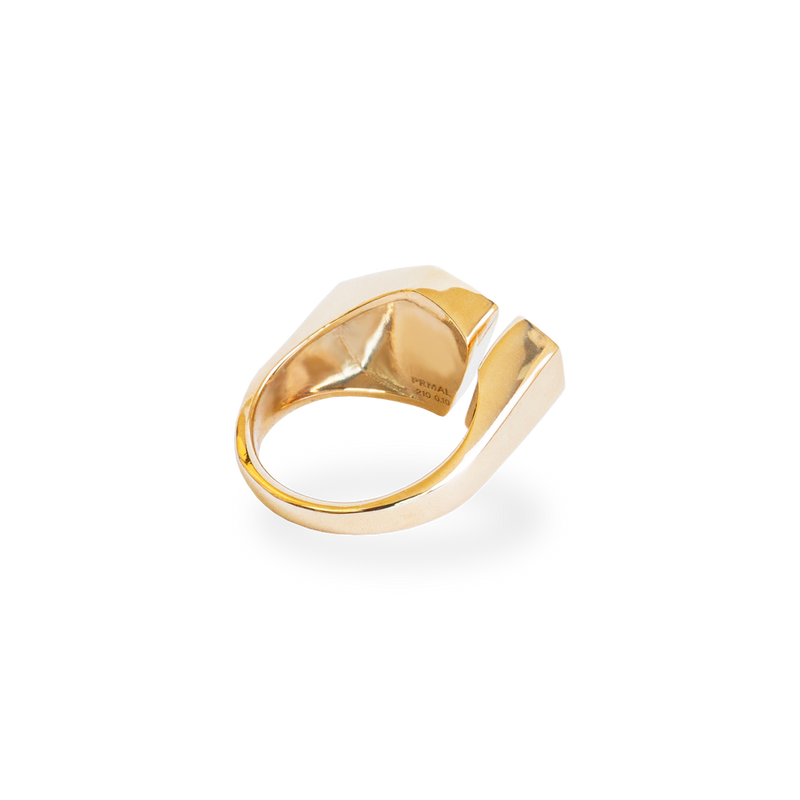 Hexagon Signet Ring [Onyx] - PRMAL