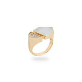 Hexagon Signet Ring [Mother of Pearl] - PRMAL