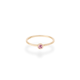 0.1ct Bezel Pink Diamond Ring - PRMAL