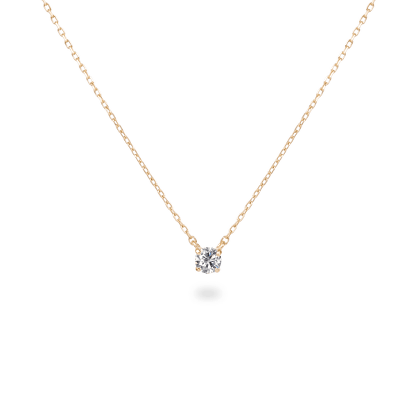 0.1ct Solitaire Diamond Necklace - PRMAL