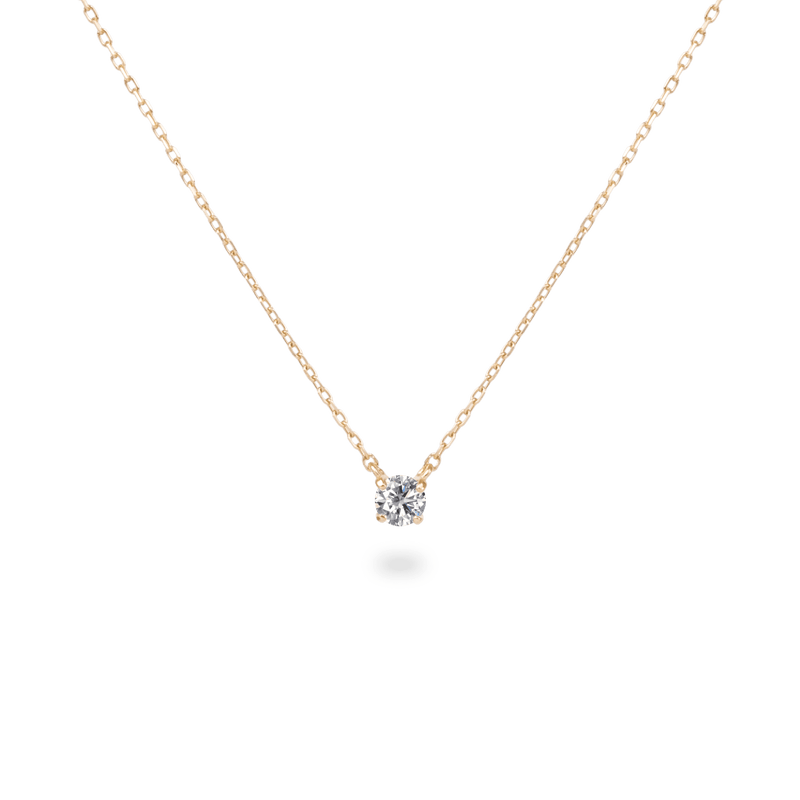 0.1ct Solitaire Diamond Necklace - PRMAL
