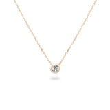 0.3ct Bezel Diamond Necklace - PRMAL