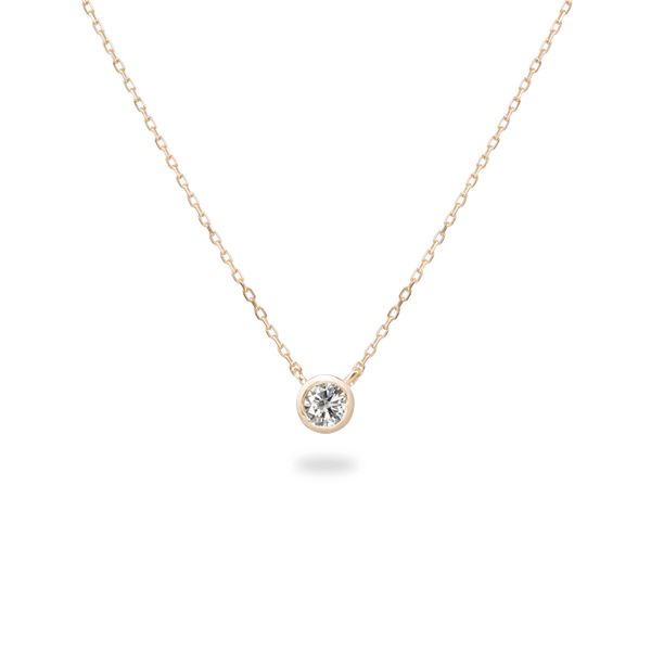 0.3ct Bezel Diamond Necklace - PRMAL