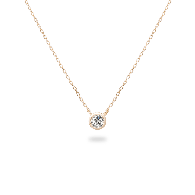 0.3ct Bezel Diamond Necklace - PRMAL